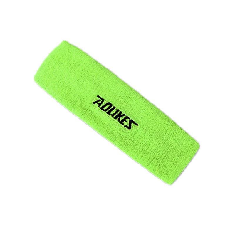 Aolikes Headbands Sweatband Cotton Hair Gym Yoga Stretch Sport Sweat Band - Green - Factory Direct Shop
