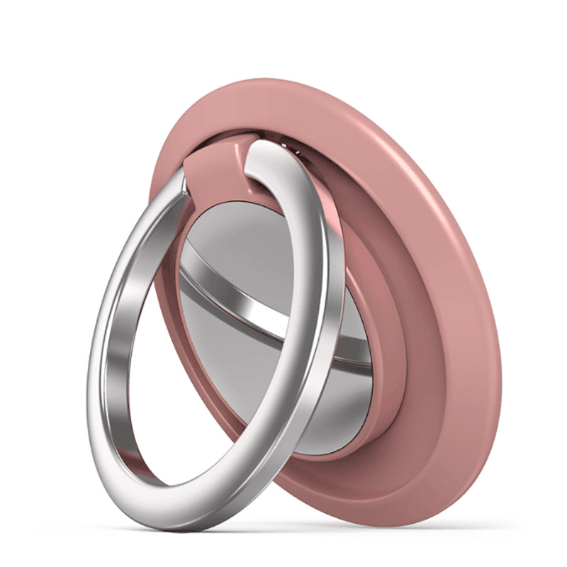Iring Phone Ring Finger Holder Stand Car Mount Hook For Iphone Ipad Mobile Grip - A4- Rose Gold