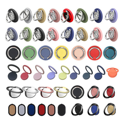 Iring Phone Ring Finger Holder Stand Car Mount Hook For Iphone Ipad Mobile Grip - C- Red