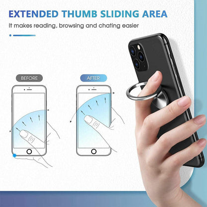 Iring Phone Ring Finger Holder Stand Car Mount Hook For Iphone Ipad Mobile Grip - C- Pink
