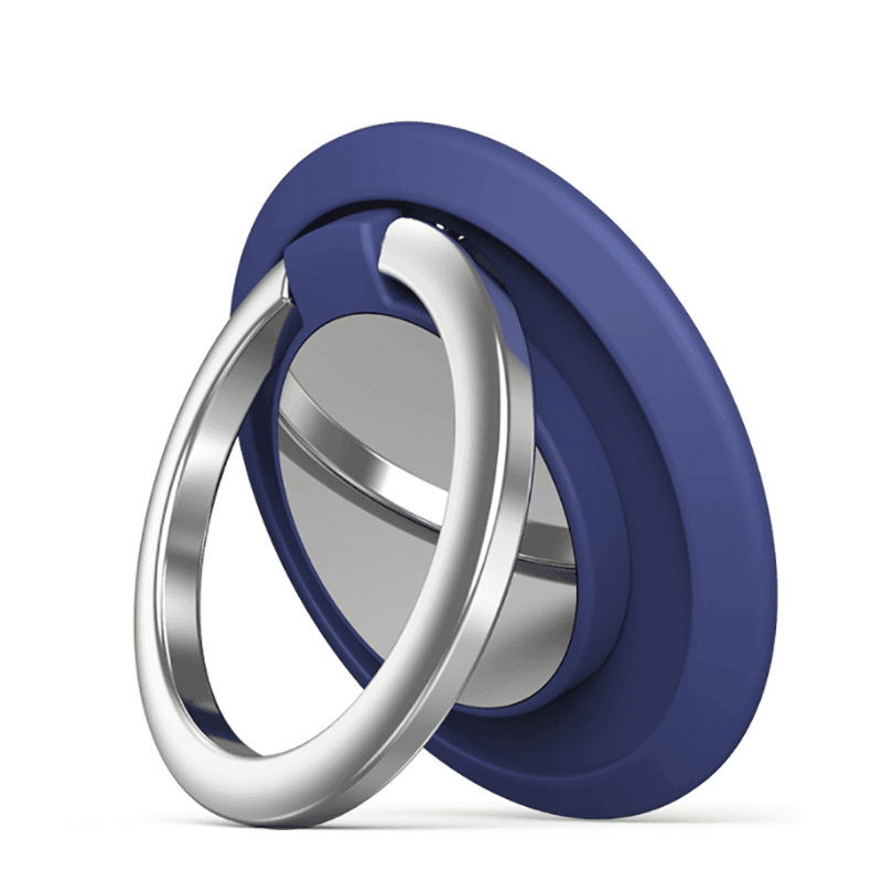Iring Phone Ring Finger Holder Stand Car Mount Hook For Iphone Ipad Mobile Grip - F- Silver