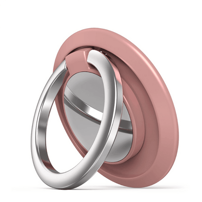 Iring Phone Ring Finger Holder Stand Car Mount Hook For Iphone Ipad Mobile Grip - F- Rose Gold