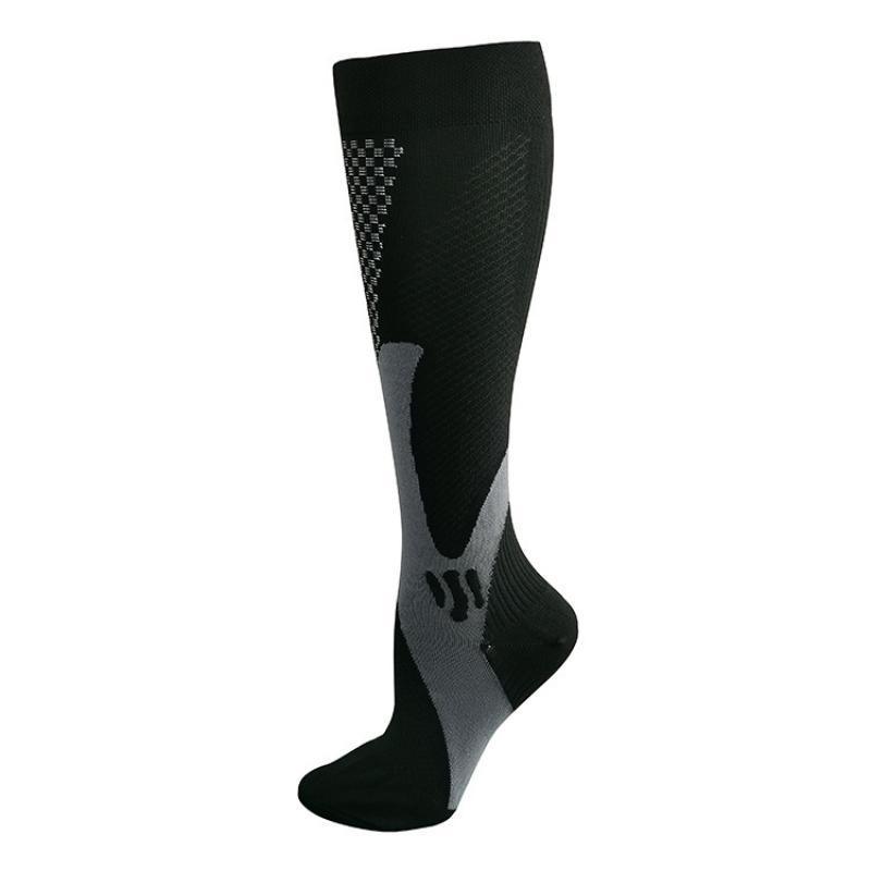 Copper Compression Socks for Running Travel Sports Anti Fatigue Support XXL Unisex - White