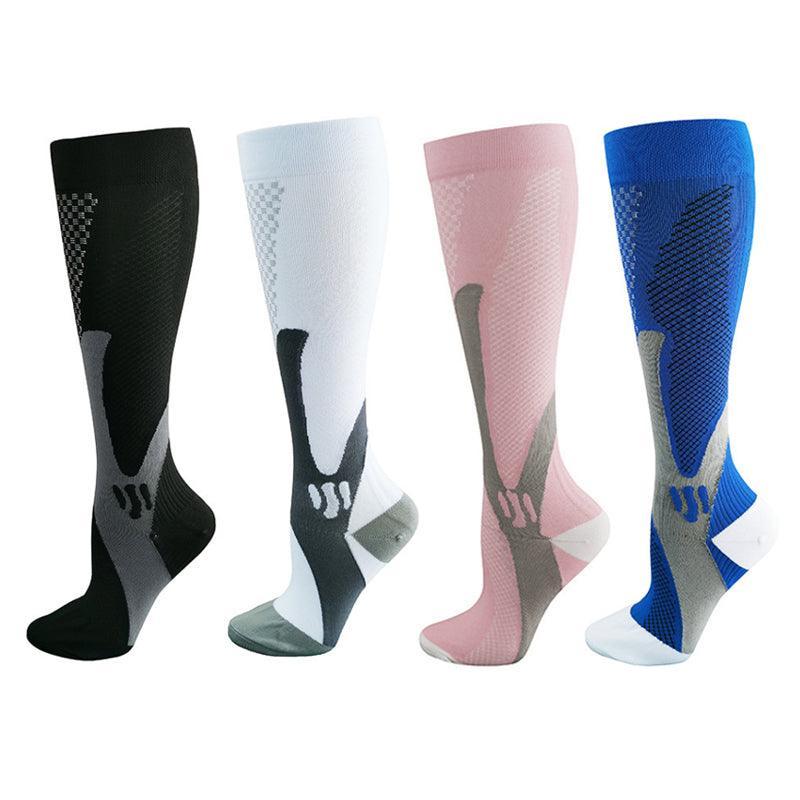 Copper Compression Socks for Running Travel Sports Anti Fatigue Support XXL Unisex - Blue