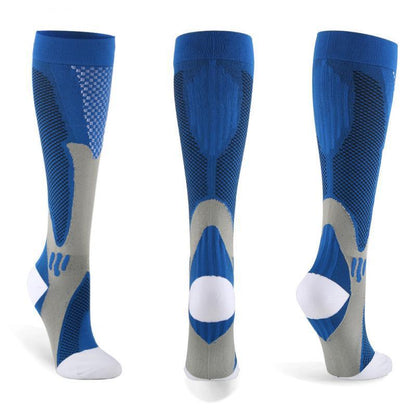 Copper Compression Socks for Running Travel Sports Anti Fatigue Support XXL Unisex - Blue