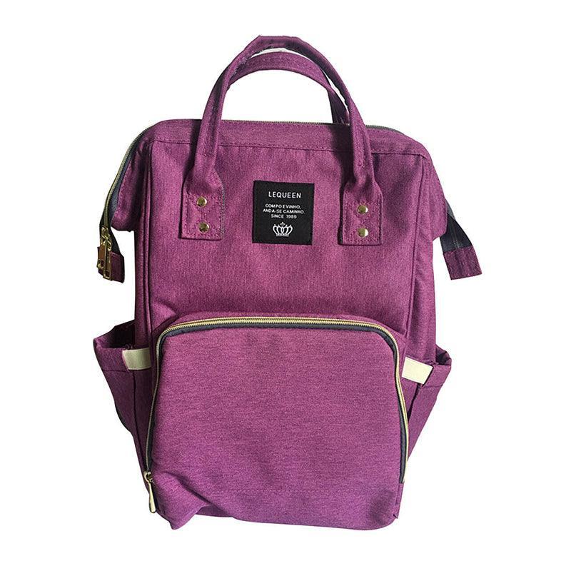Luxury Multifunctional Diaper Nappy Backpack Maternity Mummy Changing Bag - Wavy Grain