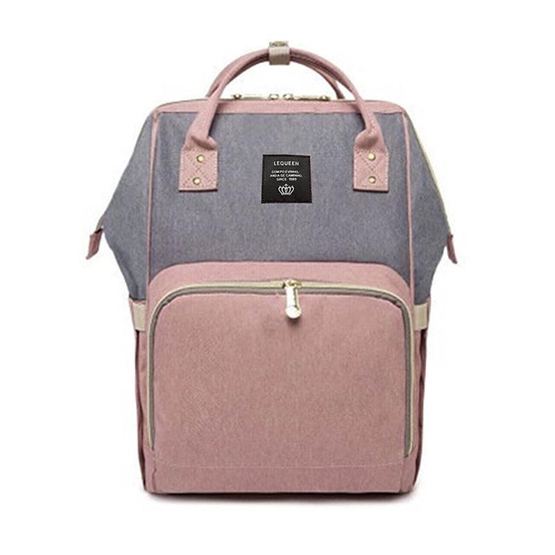 Luxury Multifunctional Diaper Nappy Backpack Maternity Mummy Changing Bag - Tangerine Pink