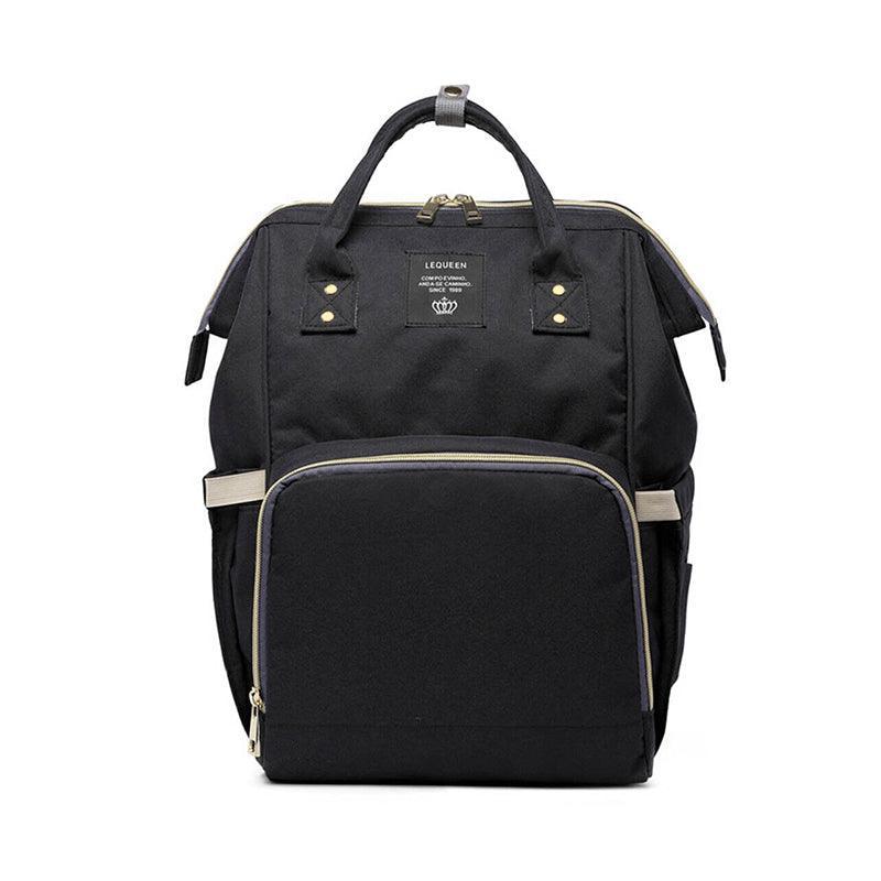 Luxury Multifunctional Diaper Nappy Backpack Maternity Mummy Changing Bag - Dark Gray