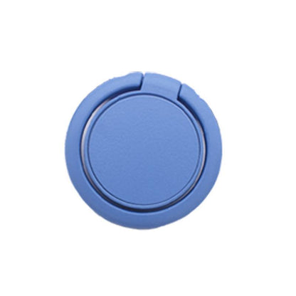 Phone Ring Bracket 360 Degree Rotation Solid Colour Mobile Holder Grip Stand - Blue