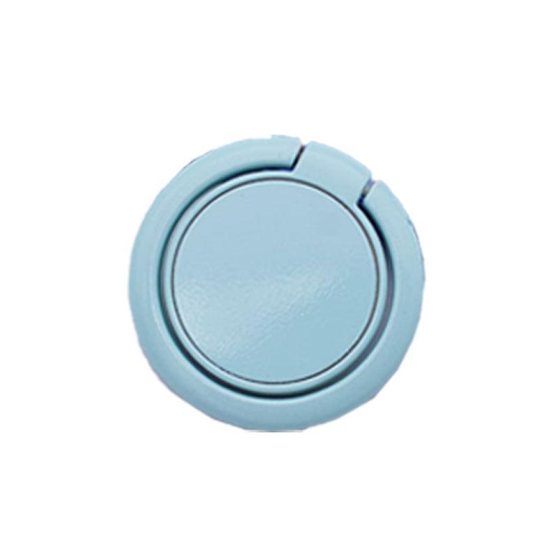 Phone Ring Bracket 360 Degree Rotation Solid Colour Mobile Holder Grip Stand - Blue