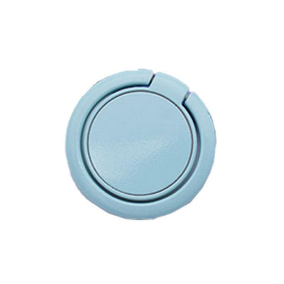 Phone Ring Bracket 360 Degree Rotation Solid Colour Mobile Holder Grip Stand - Blue