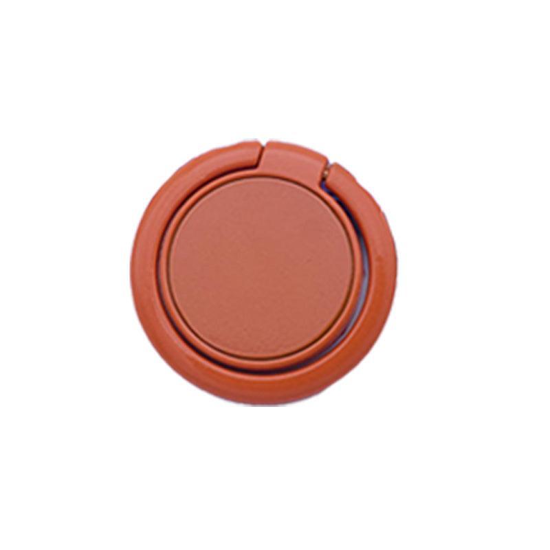 Phone Ring Bracket 360 Degree Rotation Solid Colour Mobile Holder Grip Stand - Orange