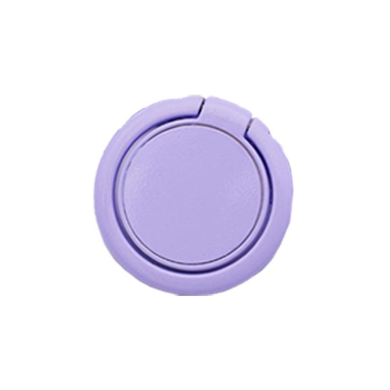 Phone Ring Bracket 360 Degree Rotation Solid Colour Mobile Holder Grip Stand - Red