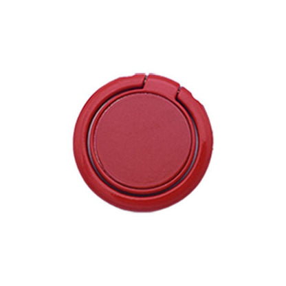 Phone Ring Bracket 360 Degree Rotation Solid Colour Mobile Holder Grip Stand - Red