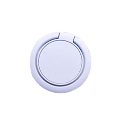 Phone Ring Bracket 360 Degree Rotation Solid Colour Mobile Holder Grip Stand - White