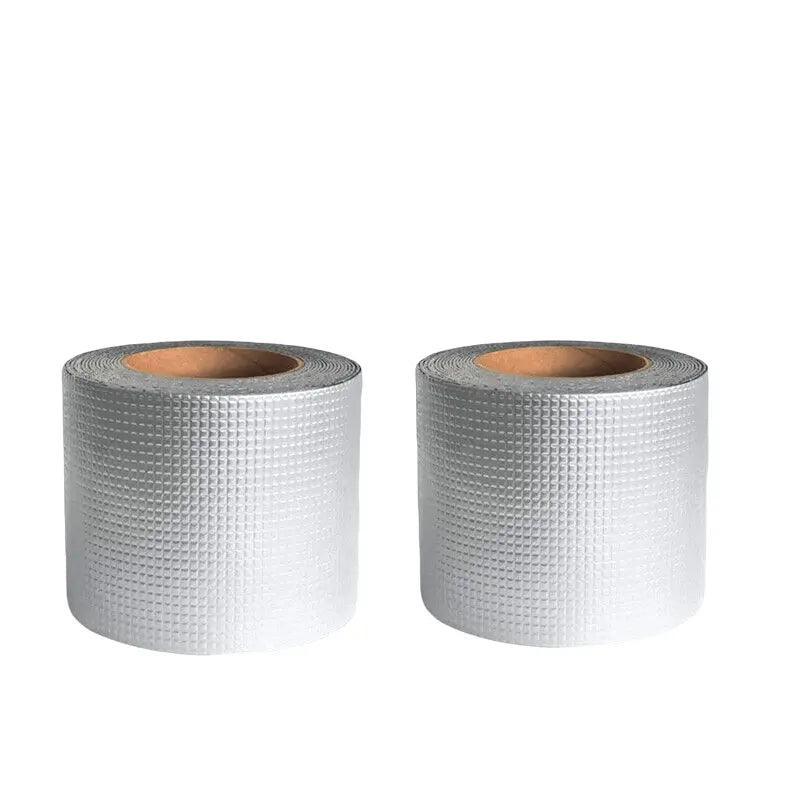 5M Waterproof Tape Butyl Rubber Aluminium Foil Roof Pipe Caravan Repair Flashing - 10cm* 5m* 1 Unit