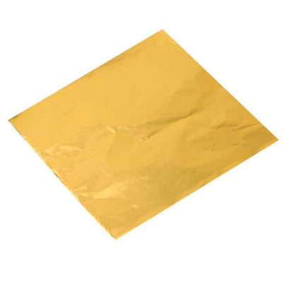 100PCS Tin Foil Aluminium Wrapping Square Chocolate Wrappers 10CM - Green/Gloss