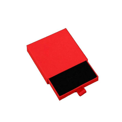 Cardboard Jewellery Gift Boxes Drawer Style Necklace Ring Earring Pendant Bracelet Case - Pink