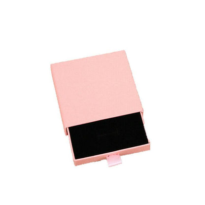 Cardboard Jewellery Gift Boxes Drawer Style Necklace Ring Earring Pendant Bracelet Case - Red