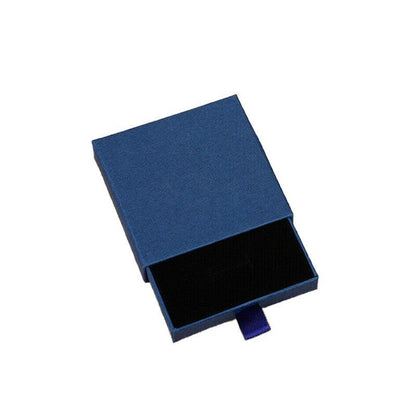 Cardboard Jewellery Gift Boxes Drawer Style Necklace Ring Earring Pendant Bracelet Case - Red