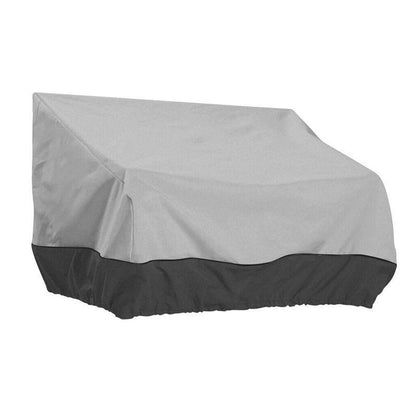 Outdoor Waterproof Patio Chair Cover Lounge Deep Seat Cover Furniture Sofa Cover Grey Black - 193*83*84CM