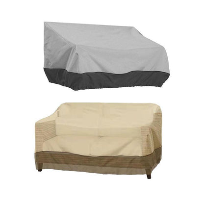 Outdoor Waterproof Patio Chair Cover Lounge Deep Seat Cover Furniture Sofa Cover Grey Black - 193*83*84CM