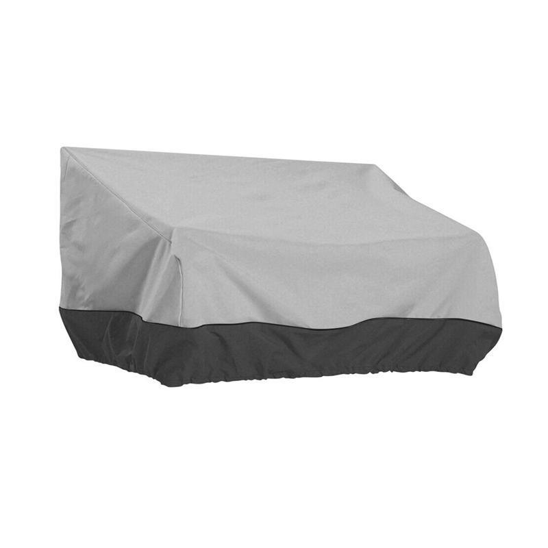 Outdoor Waterproof Patio Chair Cover Lounge Deep Seat Cover Furniture Sofa Cover Grey Black - 193*83*84CM