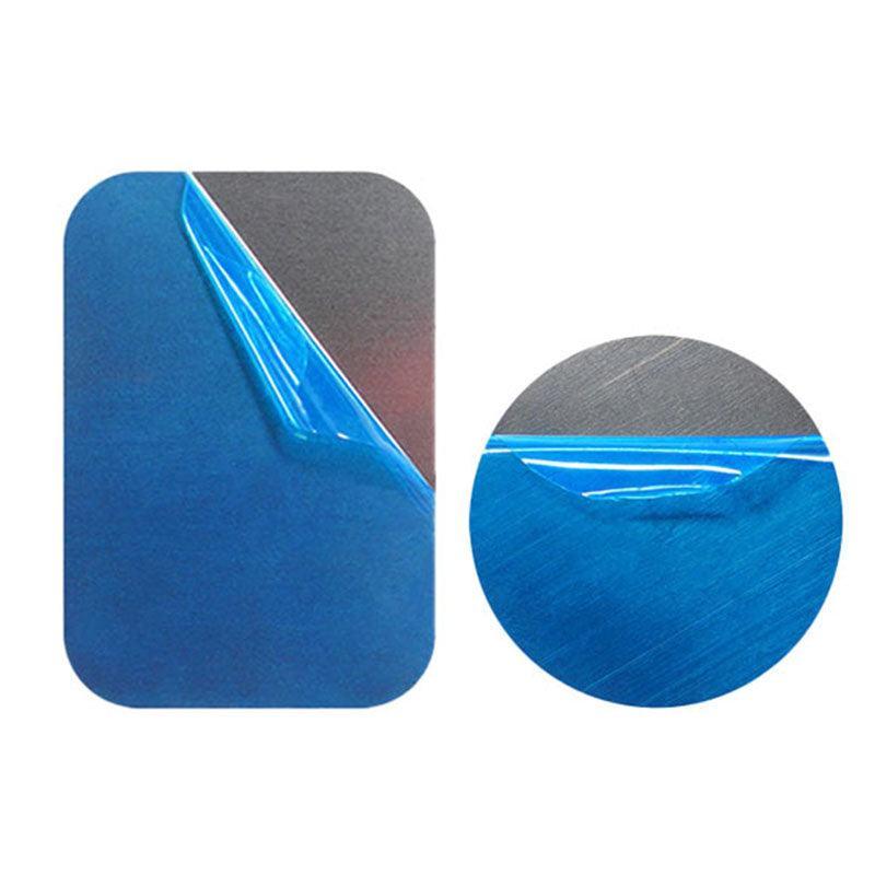 2X/8X Metal Plate Disc For Magnet Magnetic Car Dash Phone Gps Mount Stand Holder - 2x (1 Rectangular+1 Round)