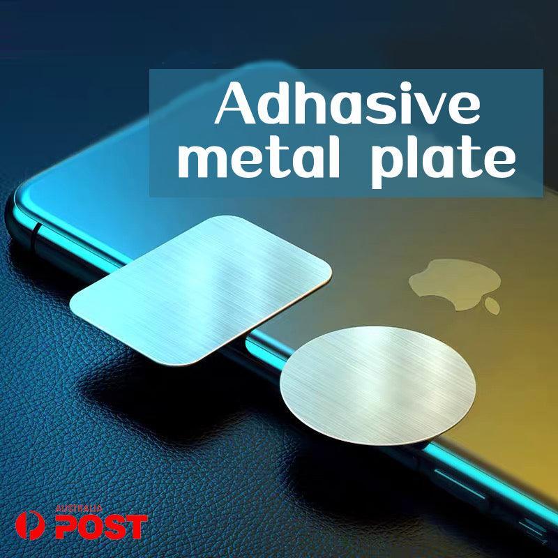 2X/8X Metal Plate Disc For Magnet Magnetic Car Dash Phone Gps Mount Stand Holder - 8x (4 Rectangular+4 Round)