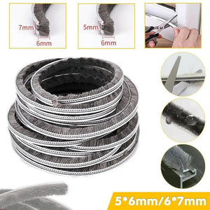 10M Hairy Seal Brush for Door & Window Draught Exclusion - 5x6mm（10M）