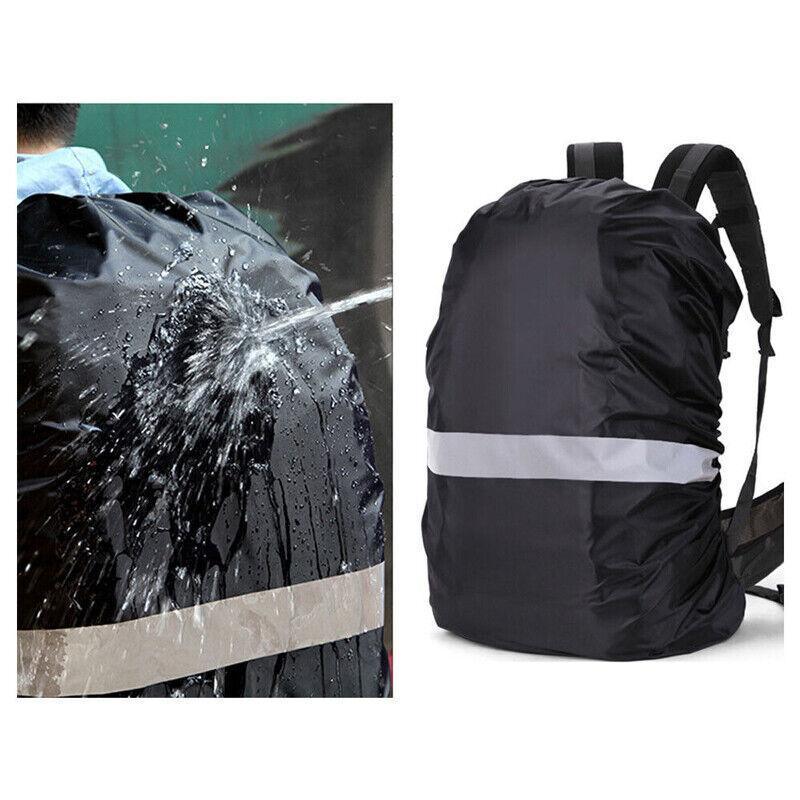 M Size Outdoor Foldable Backpack WaterProof Rain Cover Rucksack Camping Travel Bag - Blue