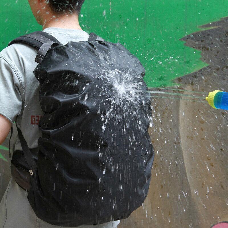 M Size Outdoor Foldable Backpack WaterProof Rain Cover Rucksack Camping Travel Bag - Orange