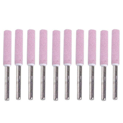 10 Pack Chain Tool Sharpener Grinding Stones for Rotary Bit Kits 4/4.8/5.5mm - 3MM X 5.5MM