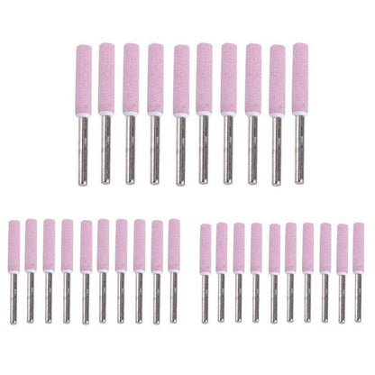 10 Pack Chain Tool Sharpener Grinding Stones for Rotary Bit Kits 4/4.8/5.5mm - 3MM X 5.5MM