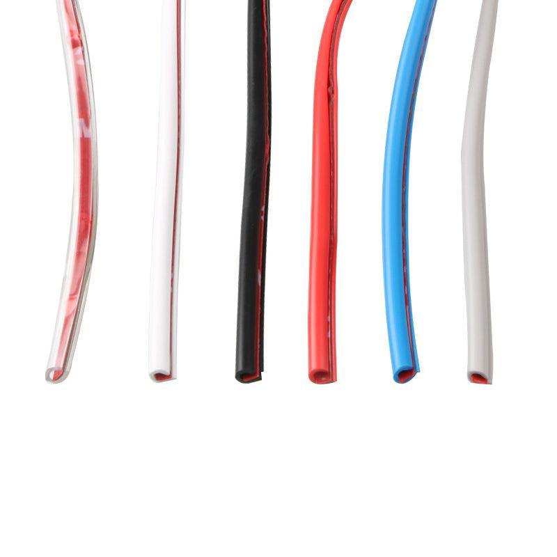 5M Car Door Edge Protector Strip Anti-Scratch Protection Rubber Trim Seal Au - Red