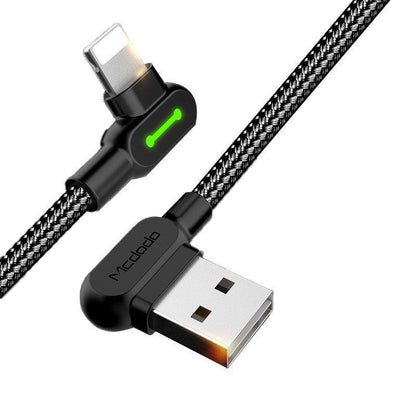 Mcdodo Fast Usb Cable Heavy Duty Charging Syn Charger Iphone 90 Degree Angle - 3m