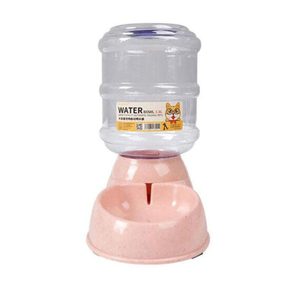 Automatic 3.8L Water Feeder Pet Dog Cat Puppy Dispenser Feeder Bowl Bottle - Blue