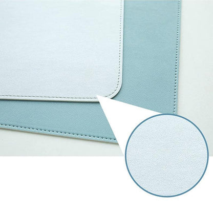 Large Leather Mouse Pad 80x40cm Desk Mat Gaming Extended Waterproof Anti Slip - Dark Blue