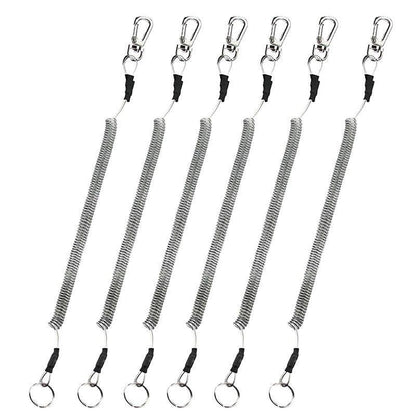 6X Fishing Lanyards Boating Ropes Kayak Secure Pliers Lip Grips Tackle Fish Tool - Multicoloured