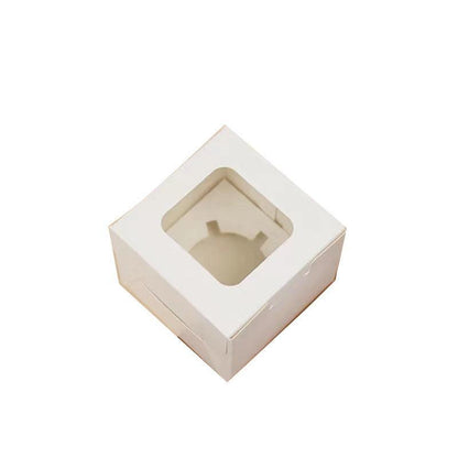 Cupcake Box Cases 1/2/4/8/12 Holes Window Face Cases Party Wedding Muffin Baking - 2 Holes 5PCS