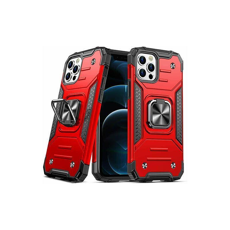 Shockproof Ring Case For iPhone 14 Plus Blue/Black/Red - Blue