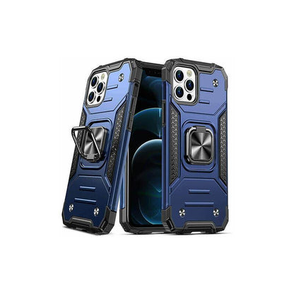 Shockproof Ring Case For iPhone 14 Plus Blue/Black/Red - Blue