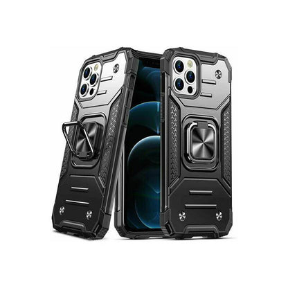 Shockproof Ring Case For iPhone 14 Plus Blue/Black/Red - Blue