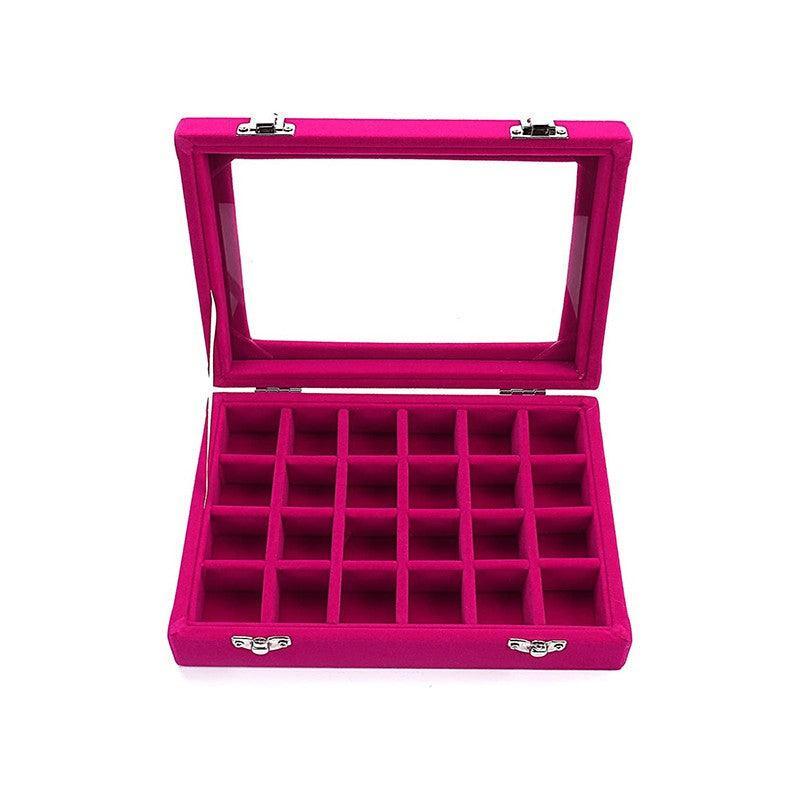 Velvet Earring Jewelry Display Hanger Organizer Box Holder Storage Case Au Stock - Black