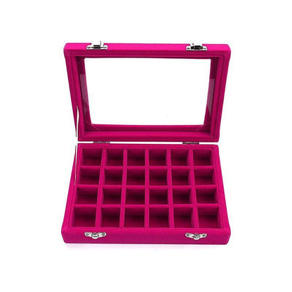 Velvet Earring Jewelry Display Hanger Organizer Box Holder Storage Case Au Stock - Black