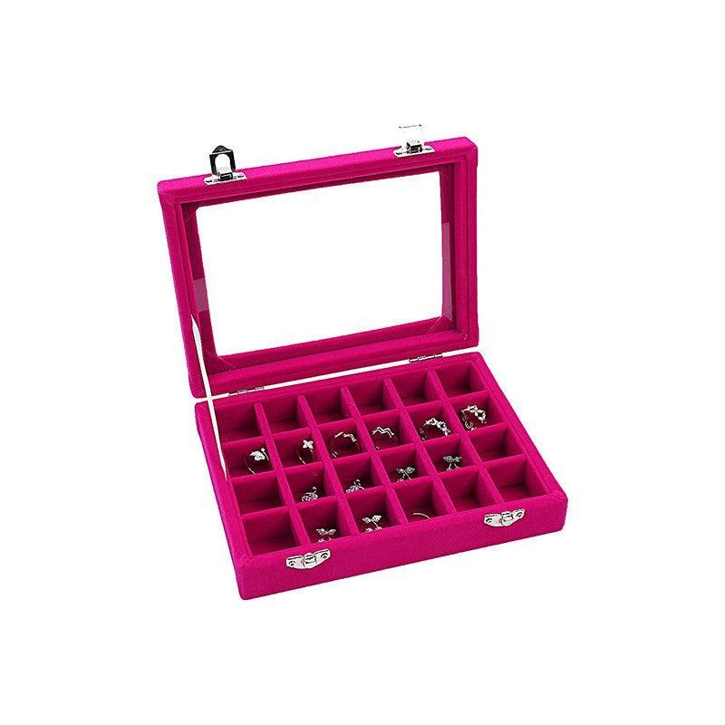 Velvet Earring Jewelry Display Hanger Organizer Box Holder Storage Case Au Stock - Black