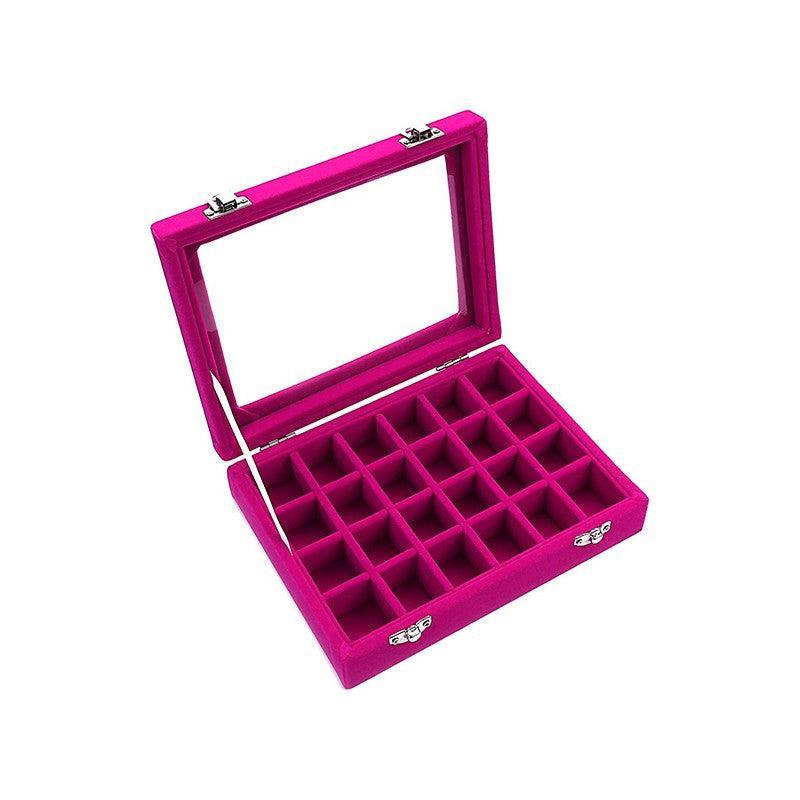 Velvet Earring Jewelry Display Hanger Organizer Box Holder Storage Case Au Stock - Black