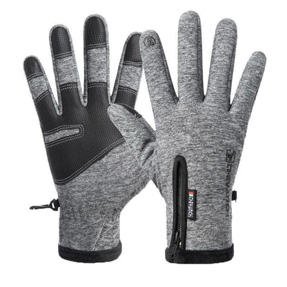 Winter Gloves Thermal Touch Screen Thermal Windproof Warm Grey - M