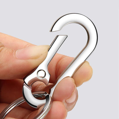 3PCS Zinc Alloy Spring Hook Keychain with Key Rings for Car Keys and Bags