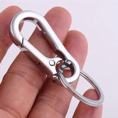 3PCS Zinc Alloy Spring Hook Keychain with Key Rings for Car Keys and Bags